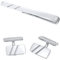 Kuzzoi Manschettenknöpfe & Krawattennadel für Herren im klassischen Design, Herren Accessoire Set aus 925 Sterling Silber mit modischen Details, Männer Geschenk für Hochzeit und Geburtstag