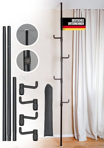 Bondelia Lisa Kleiderständer | Teleskop Kleiderstange ohne Bohren [STECKBAR] Coat Rack Offener Kleiderschrank System - verschiedene Varianten zur Wahl