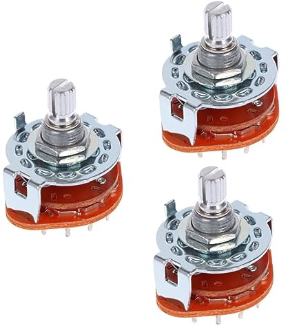 Toyvian 3stücke Gitarrenverstärker Audio Schalter Pole Position Rotary Selector Gitarre Stabil Und Langlebig Installieren Für Gitarren-zubehör Und Ersatzteile
