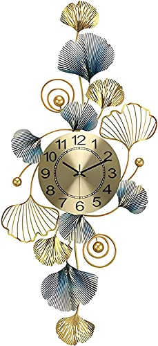 Wanddekoration aus Metall, Moderne Kunst, Wandbehang, Silent Large, Ginkgo Biloba, handgefertigte Wanddekoration aus Metall für Büro/Wohnzimmer/Küche/Schlafzimmer, Hängemöbel, B (B)