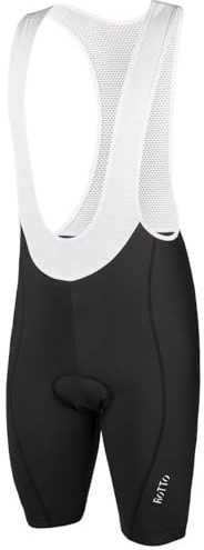 ROTTO Salopette Ciclismo Uomo Pantaloncini Bici Imbottiti con Spugna e Gel per Bicicletta su Strada e Mountain Bike