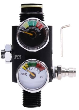 RajoNN Flaschendruckminderventil, professionelles Tauchregelventil 4500 PSI/5000 PSI für Wassersport, Stil B