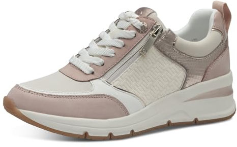 Tamaris Damen Klassische Ballerinas, Frauen Flats,Comfort Lining,TOUCHit-Fußbett,Slip-ons,klassisch elegant,Ballerinen,Rose Comb,42 EU