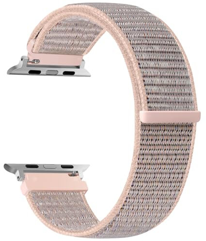 XANS Cinturino in nylon compatibile con Apple Watch 49mm 46mm 45mm 44mm 42mm 41mm 40mm 38mm donne uomini, Sportivo Cinturino regolabile in nylon per iWatch Series 10 9 8 7 6 5 4 3 2 1 SE Ultra 2 Ultra