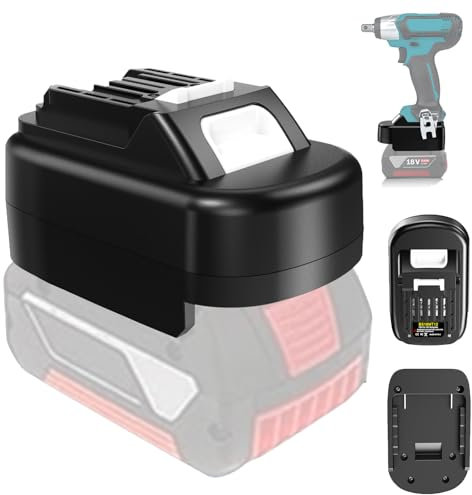 TPDL Adaptateur de batterie pour batterie Bosch Pro vers outil électrique Makita 12 V, adaptateur de batterie BS18B12 pour système Bosch Professional 18 V, batterie GBA, fonctionne pour outil
