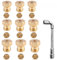 9 Pièces Gicleur Gaz Butane Universel Avec Clé Gicleur Gaz Bouteille, Gicleur Gaz de Ville, Injecteur Gaz Butane, Buses et Injecteurs pour Bruleur Gaz Gaziniere Gaz (9 Pièces)