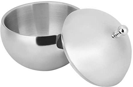UPALDHOU Stainless Steel Ice Bucket with Cover, 2L Ice Drum for BBQ and KTV, Resistant Champagne Drum