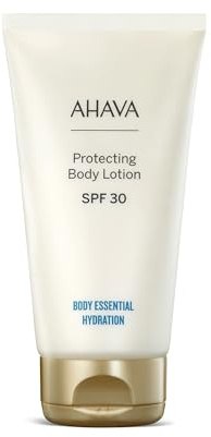 AHAVA Protecting Body Lotion SPF30 PA+++ – Feuchtigkeitsspendende Körpercreme, mit Mineralien aus dem Toten Meer – Antioxidans und Anti-Aging, Sun Protect Lotion Moisturizer – 150 ml