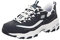 Skechers D'lites Biggest Fan, Sneaker Donna, Navy Trubuck White Mesh Carolina Blue Trim, 40 EU