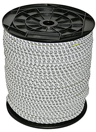 Kerbl Gummi Elektroseil 50m, 7 mm, 3 x 0,30mm Niro