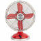 H. Koenig JOE50 Red Table Fan Retro, Metal, Red, 28 x 34 x 20 cm
