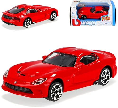 Bburago Dodge Viper SRT GTS Rot Coupe Ab 2013 3. Generation 1/43 Modell Auto
