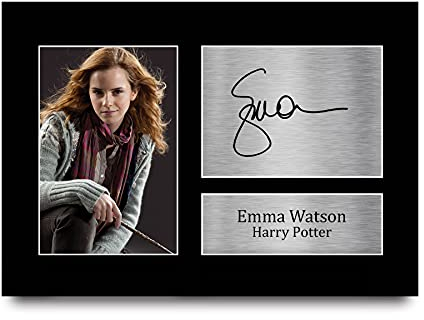 HWC Trading Emma Watson A4 Ungerahmt Signiert Gedruckt Autogramme Bild Druck-Fotoanzeige Geschenk Für Hermione Granger Harry Potter Filmfans