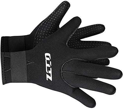 Guanti in neoprene per immersioni subacquee, guanti da immersione per uomini, donne, bambini, 3 mm, flessibili, antiscivolo, termici, 5 dita, per pesca subacquea, paddling, kayak, nuoto (3 mm, nero,