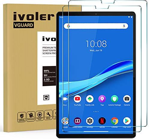 ivoler 2 Piezas Cristal Vidrio Templado Protector de Pantalla para Lenovo Tab M10 Plus 2020 / Tab M10 FHD Plus/Lenovo Tab K10 10.3 Pulgadas (No para Lenovo Tab M10 Plus Gen 3 10.6 Pulgadas 2022)