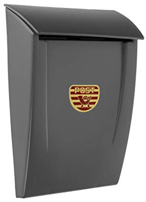 ADGO Post Letter Box Plastique Monté Résistant aux Intempéries et à la Rouille à L'extérieur à L'intérieur de la Boîte aux Lettres (B5, gris)