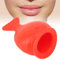 Lippenvergrößerer-Plumper-Gerät, Lippenvergrößerungs-Werkzeug Silione, Tragbares, Wiederverwendbares, Fischförmiges Lippenvergrößerungs-Vergrößerungsgerät für Dating-Rot, Natürliches Schmollmund-Werkz