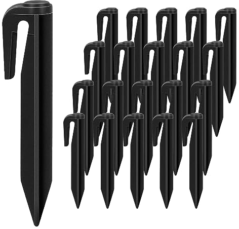 GNAUMORE Gancho Clavos Robot Cortacésped Cable Clavijas,Accesorios para Cortacésped,Piquetas para Robot Cortacésped,Ganchos Universales para Robot Cortacésped,Piquetas Cortacesped 20PC
