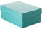 Original Falken 5er Pack PureBox Pastell. Made in Germany. 100 mm hoch DIN A5 blau. Aufbewahrungsbox mit Deckel aus stabilem Karton Vegan Geschenkbox Transportbox Schachtel Allzweckbox
