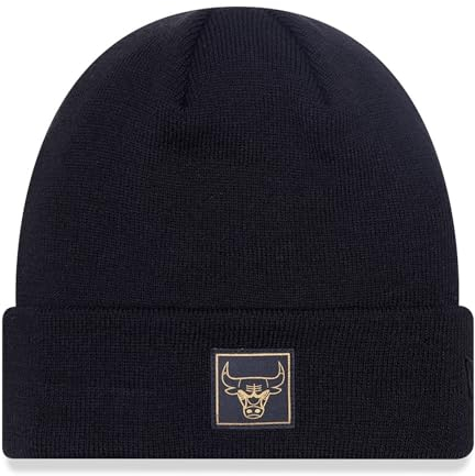 New Era Wintermütze Beanie - METALLIC Badge Chicago Bulls