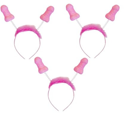 JGA Penis Kopfschmuck rosa | Scherzartikel Junggesellenabschied | Junggesellinnenabschied Haarschmuck Braut | Brautjungfer Deko | Pink Penis Braut | Geschenk Geburtstag | Mädelsabend | Partyabend (3)