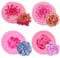 HANIUTTY 4 Moldes de Silicona de Flores, Forma de Rosas para Manualidades y Decoración de Tartas, Pasteles de Chocolate, Dulces