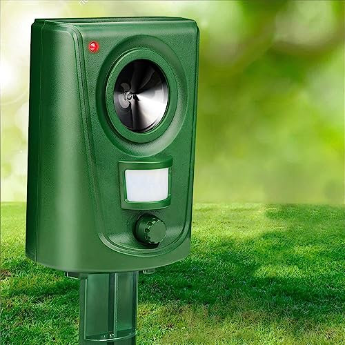 Cat Scarers Battery Operated for Gardens Cat Repellent Ultrasonic Waterproof Fox Deterrent Motion Activated Quick Fix Animal Repeller Outdoor for Squirrels Dog and More