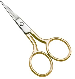 Halo Forge, piccole forbici da ricamo - 8,9 cm di forbici da cucito affilate in acciaio inossidabile con punta di precisione per punto croce, filo, filato, artigianato manuale, lavori artistici, fai