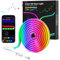 COLWINKU LED Neon Rope Lights, 6.6FT/2M RGB LED Strip Lights App Control, Music Syncing, Neon Lights Strip Flexible DIY Design for Bedroom, Living, Gaming, Kitchen, Indoor, Party Decoration