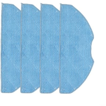 Lot de 4 chiffons de rechange en microfibre pour aspirateur Tapo RV30 RV30 Plus RV10 RV10 Plus