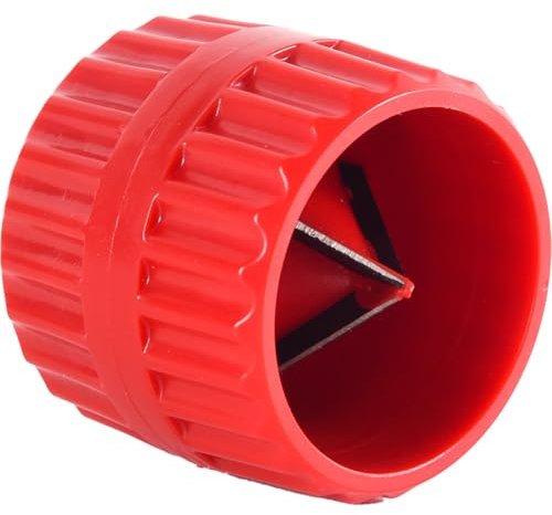 Pipe Deburring Tool,Deburring Tool for Copper Pipe,External Deburrer Tool Tubing Chamfer Tool,Universal Pipe Reamer 4mm-38 mm(0.12in-1.5in),for Plastic,Copper Pipes,PVC Pipes or Other Hoses(Red)