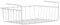 Premier Housewares 509718 Shelf Storage Basket, 39 cm-White, Metal