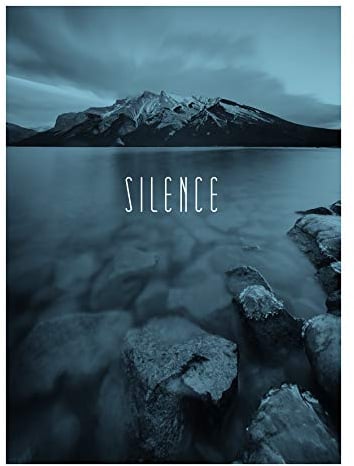 Komar Wandbild | Word Lake Silence Steel | Poster, Bild, Wohnzimmer, Schlafzimmer, Dekoration, Kunstdruck | ohne Rahmen | P085A-30x40 | Größe: 30 x 40 cm (Breite x Höhe)