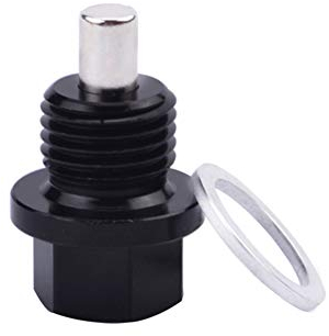 Magnetische Ölablassschraube, M14 X 1,5 Mm Langlebige Magnetische Ölwannenmutter Ölablassschraube Kompatibel Mit Ford Honda Schwarz M14 * 1,5