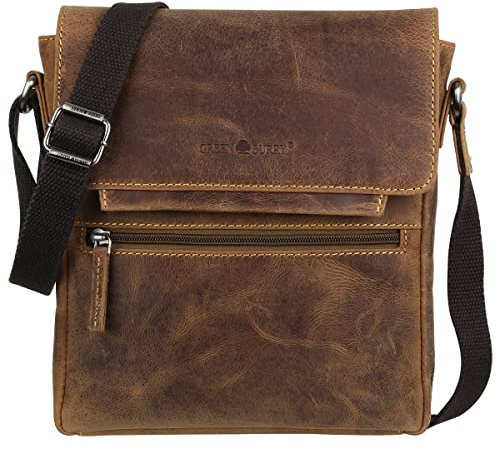 Greenburry Vintage Umhänger Ledertasche Vintage braun