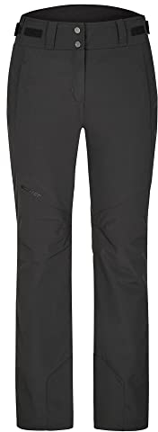 Ziener Damen Talina Ski Hose Schnee Hose atmungsaktiv wasserdicht PFC frei, Schwarz, 42 EU