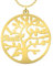 Collar Árbol de la Vida Personalizado Plata Chapado en Oro 18k - Colgante Nombre Dorado - Regalo Joya Navidad, Aniversario, Día de la Madre - Ideas Regalos Cumpleaños Mujer, Madre, Abuela (1 Nombre)