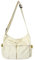 GAXOS Ästhetische süße Kuriertasche für Schule, Vintage, schwarz, Canvas, Umhängetasche für Damen, Schultertasche, Laptoptasche, Weiss/opulenter Garten