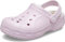 Crocs Unisex Bambino Ralen Lined Clog K Sabot, Ballerina Pink/Oatmeal, 24/26 EU