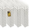 KADAX 48 Stück Vogelabwehr Spikes, Kunststoff, 51x4x3,5 cm, 3-reihig, für Tauben, Katzen, Marder, Zaun, Balkon, Dach, Fensterbank, robust und wetterbeständig, frei zuschneidbar, Weiß