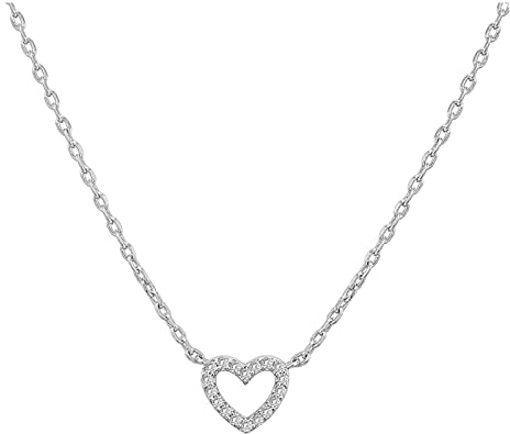 Freundschaftskette für Partnerketten friends Schmuck Geschenke für Frauen MädchenKette Damen Silber 925,Silberkette Damen Blumen Charme Emaille Gold Lange Anhänger Halskette Kette Schmuck