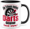 Dart Tasse Tränen noch warm lustiger Spruch Geschenkidee Dartspiel Kaffeetasse Geschenk für Dartspieler Kaffeebecher Witz Humor Becher (Dart)