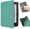 ERUNTO Coque pour Kobo Clara 2E 6 (Version 2022)/Tolino Shine 4, Coque en TPU avec Texture en Tissu et Dos de Ceinture, Coque magnétique avec Fonction Veille/réveil Intelligent (Vert)
