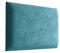 Muralo - Samt Wandkissen Stoff Polster-Paneel für Schlafzimmer Wohnzimmer Bett Wandpolster Bettkopfteil Lendekissen Modern Luxus Gepolstert Magic Velvet (Meerfarbe, 50 cm x 40 cm)