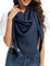 Bbonlinedress Schal Damen Baumwolltuch Halstuch elegant Dreieckstuch Multifunktionstuch Shawl Musselintuch 200 * 140 * 140cm Navy
