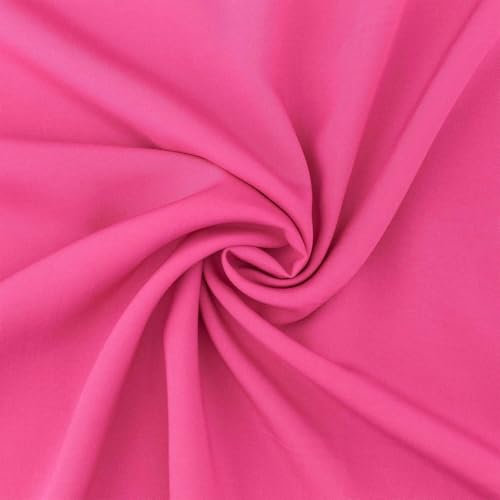 Viskose Stoff zum Nähen, leichter Blusenstoff, uni pink (Länge am Stück: ab 50cm / Breite: 135cm)