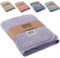 BEARFOOT Babydecke - Musselin Fleecedecke (Baumwolle, Fleece) flauschig weiche Kuscheldecke, Baby/Neugeborene/Kinder Geschenk Junge & Mädchen zur Geburt (Lavender)