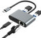 Humkopnl Adattatore Ethernet USB C – Gigabit Smart USB C Hub Ethernet, accessori per computer e periferiche per sale riunioni Home Theater, aule viaggi e uffici
