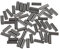 SM SunniMix 50pcs Mini Klemmhülsen Angeln Crimphülsen Quetschhülsen Angeln Zubehör, 1 mm Bohrung