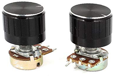 NEW LON0167 2 Stück B5K 5K Ohm 3 Anschlüsse Rotary Audio 1 Potentiometer Potentiometer Pot(2 Pcs B5K 5K Ohm 3 Terminals Rotary Audio 1 Linear Potentiometer Pot